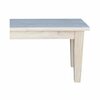 International Concepts Shaker Style Bench, Unfinished BE-72S